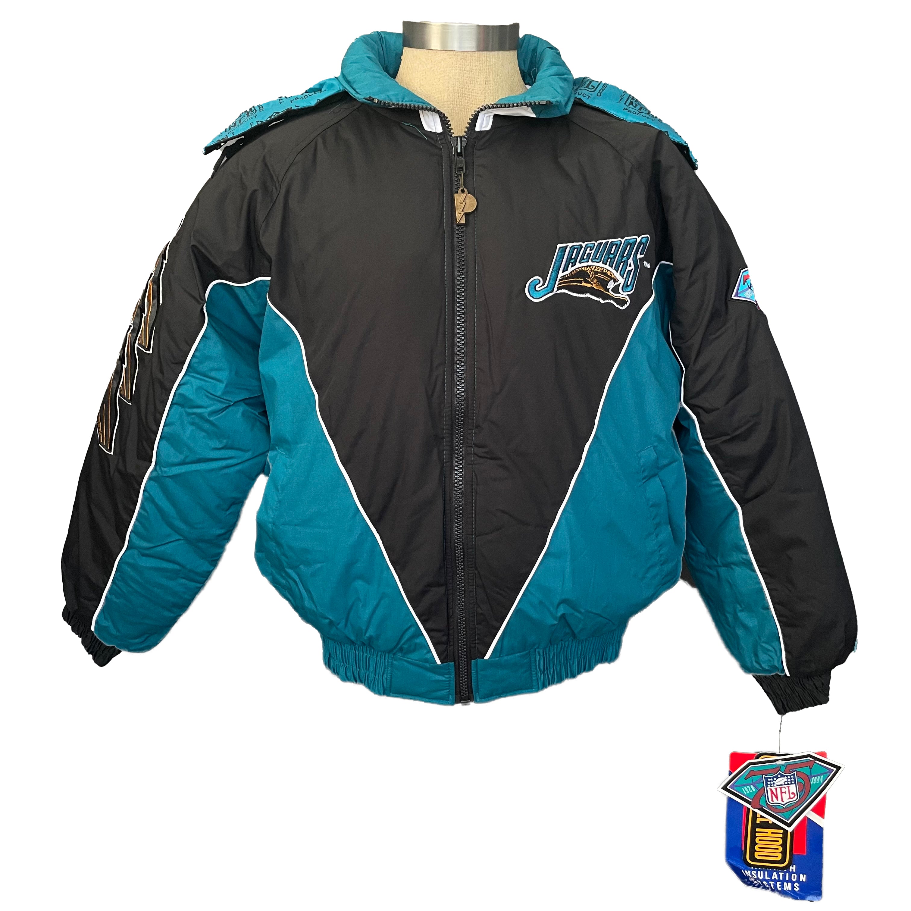 Jacksonville Jaguars Two-Tone Reversible Fleece Jacket - Gray