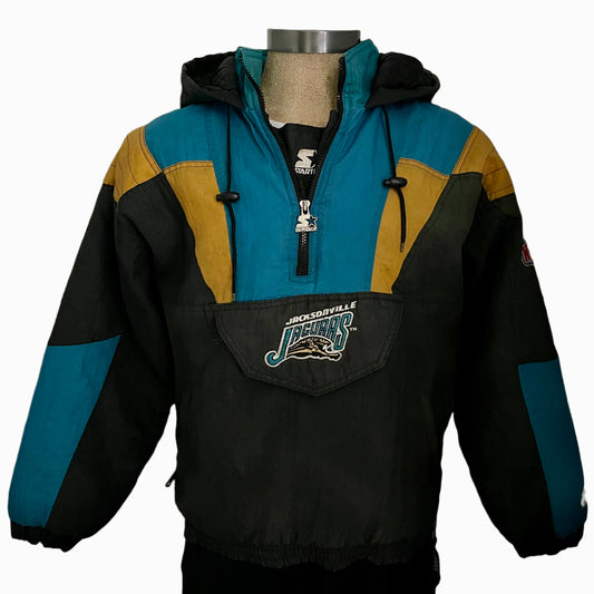 Vintage Jacksonville Jaguars banned logo STARTER jacket size SMALL