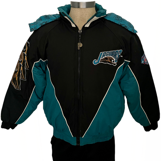 Vintage Jacksonville Jaguars banned logo PRO PLAYER jacket size LARGE