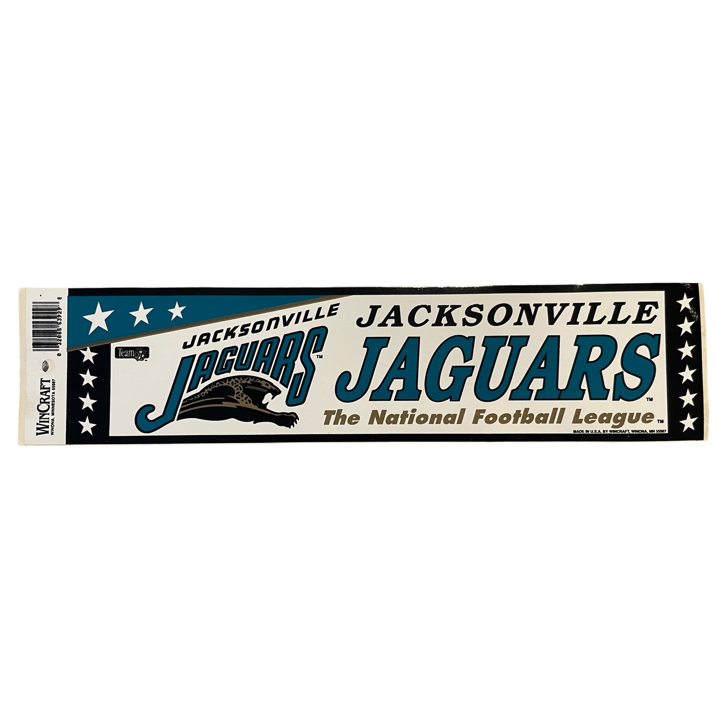 Vintage Jacksonville Jaguars banned logo bumper sticker