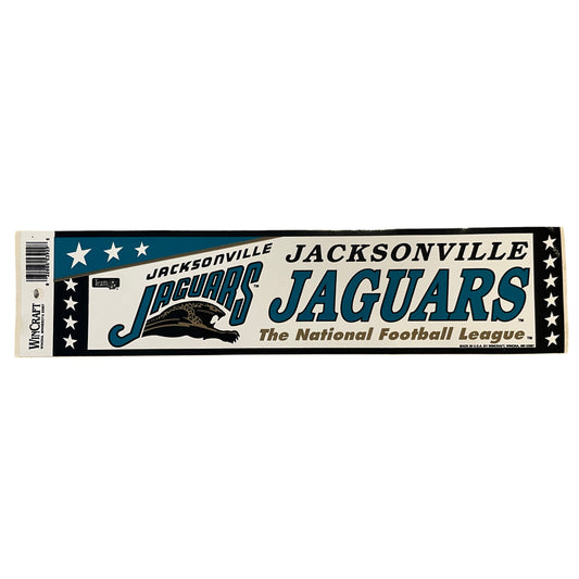 Vintage Jacksonville Jaguars banned logo bumper sticker