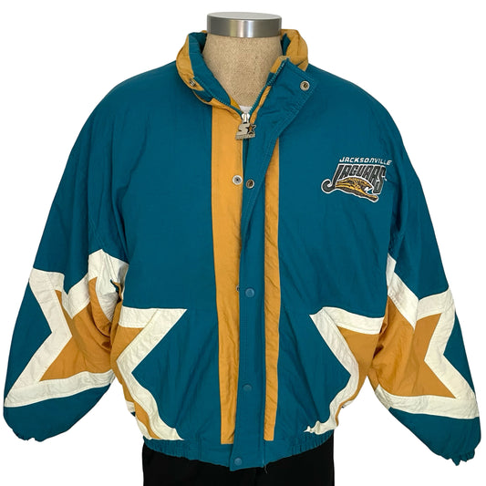 Vintage Jacksonville Jaguars banned logo STARTER jacket size LARGE