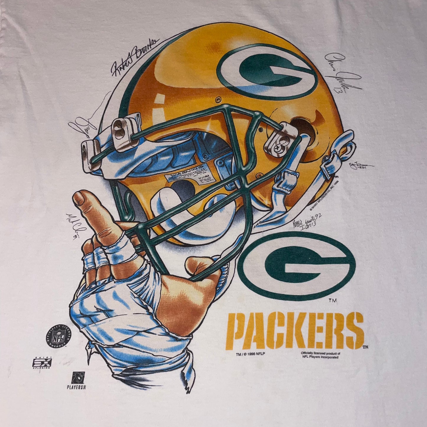 Green Bay Packers Vintage helmet shirt size XL