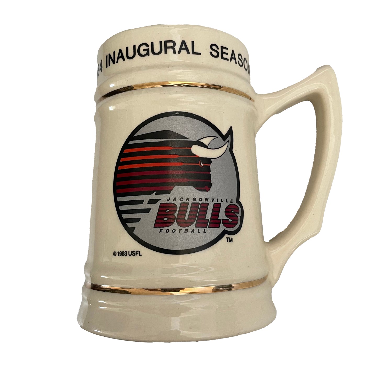 Jacksonville Bulls 1984 collectors mug