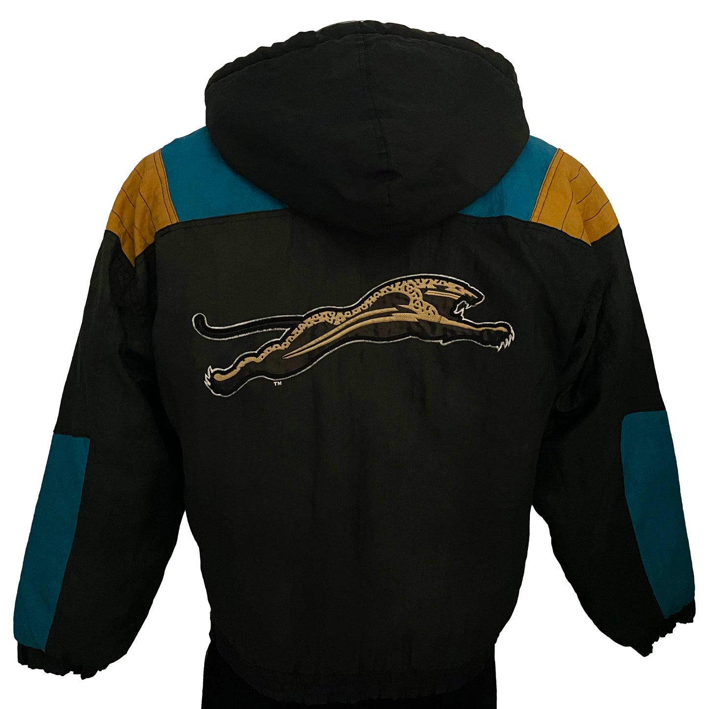 Vintage Jacksonville Jaguars banned logo STARTER jacket size SMALL