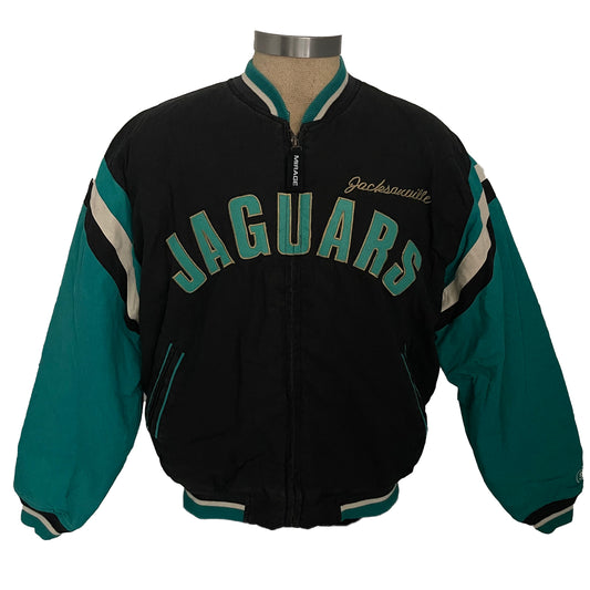 Vintage Jacksonville Jaguars DEADSTOCK banned logo Mirage jacket size LARGE