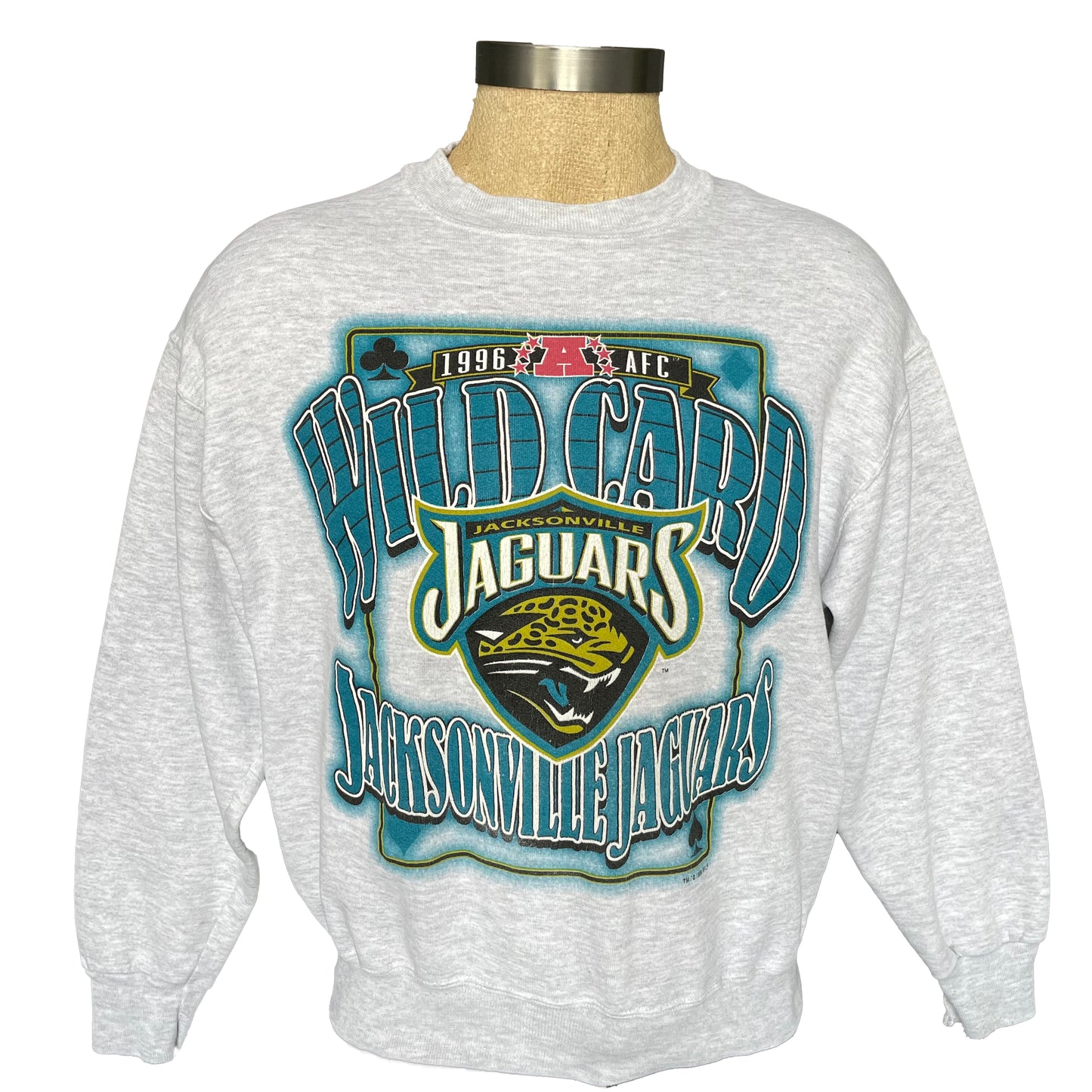Vintage Jacksonville Jaguars 1996 Wild Card sweatshirt size Medium