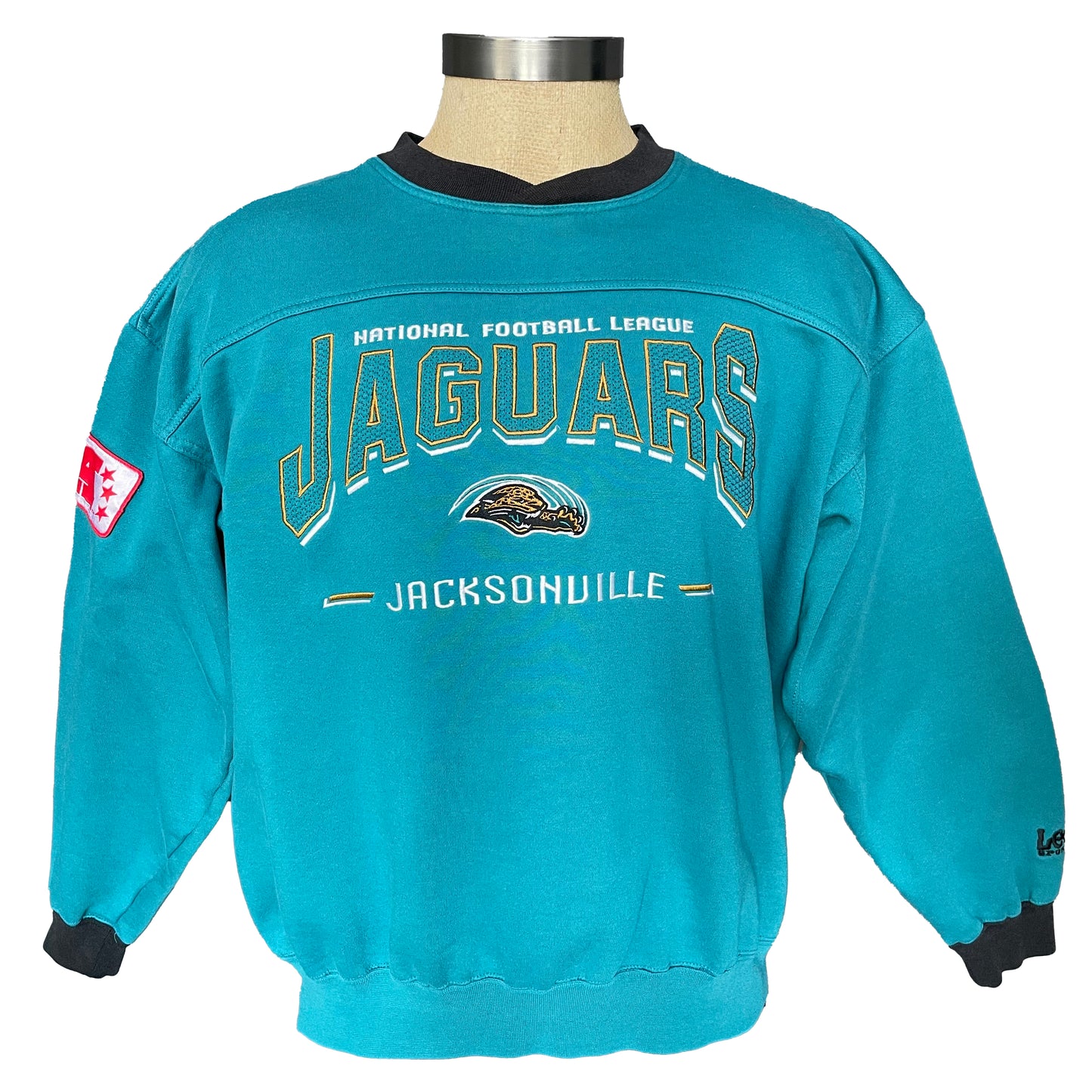 Vintage Jacksonville Jaguars embroidered sweatshirt size LARGE