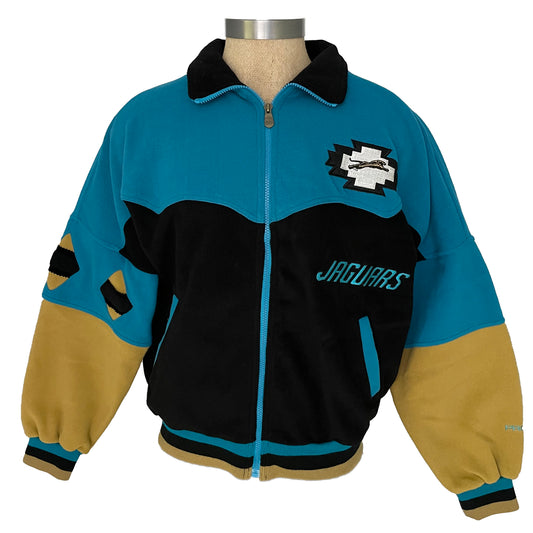 Vintage Jacksonville Jaguars RARE DEADSTOCK embroidered banned logo jacket size LARGE