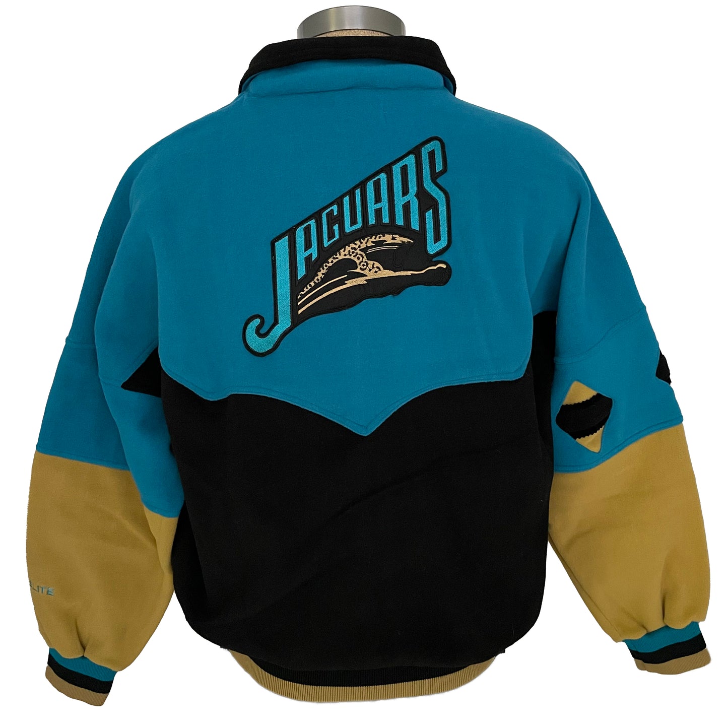 Vintage Jacksonville Jaguars RARE DEADSTOCK embroidered banned logo jacket size LARGE