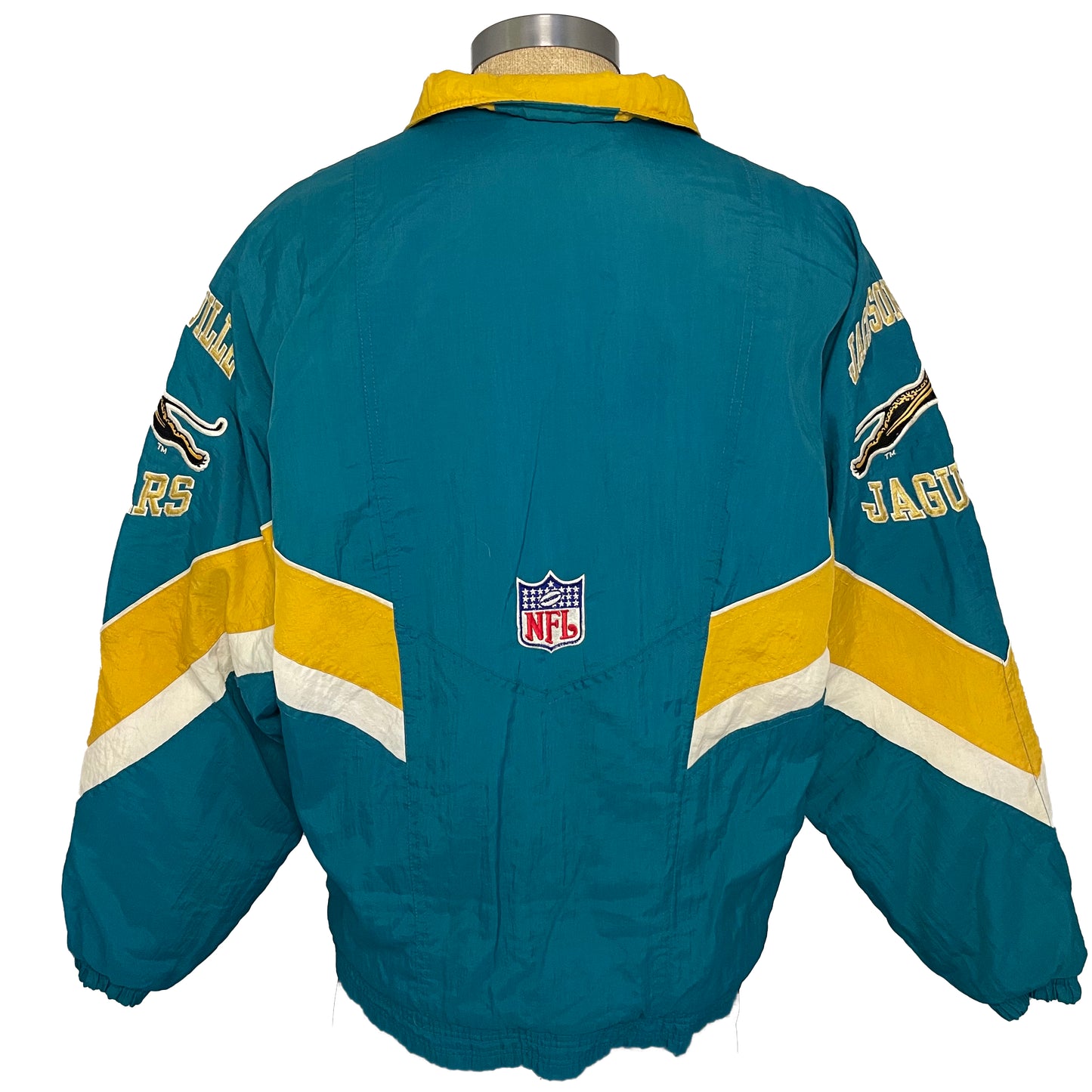 Vintage Jacksonville Jaguars banned logo STARTER jacket size XL