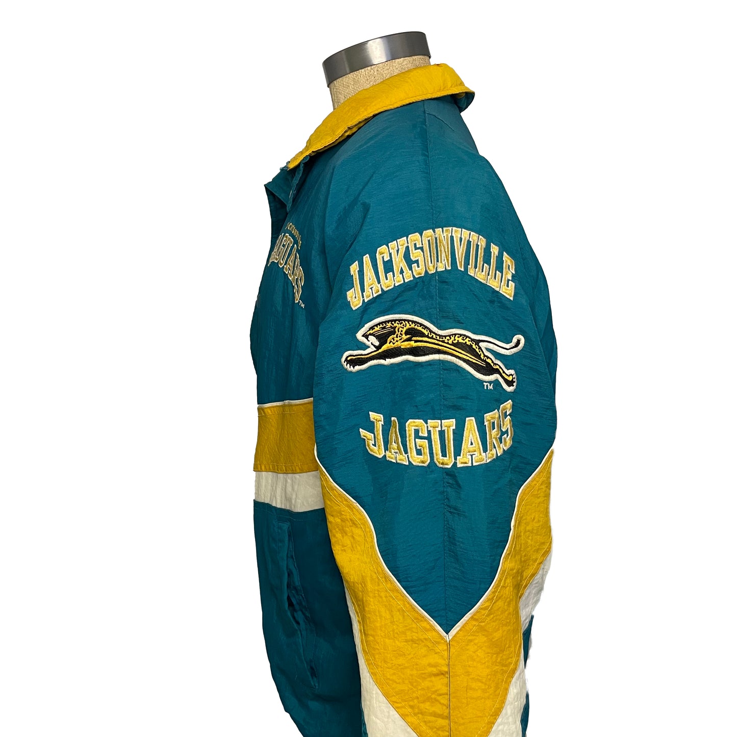 Vintage Jacksonville Jaguars banned logo STARTER jacket size XL