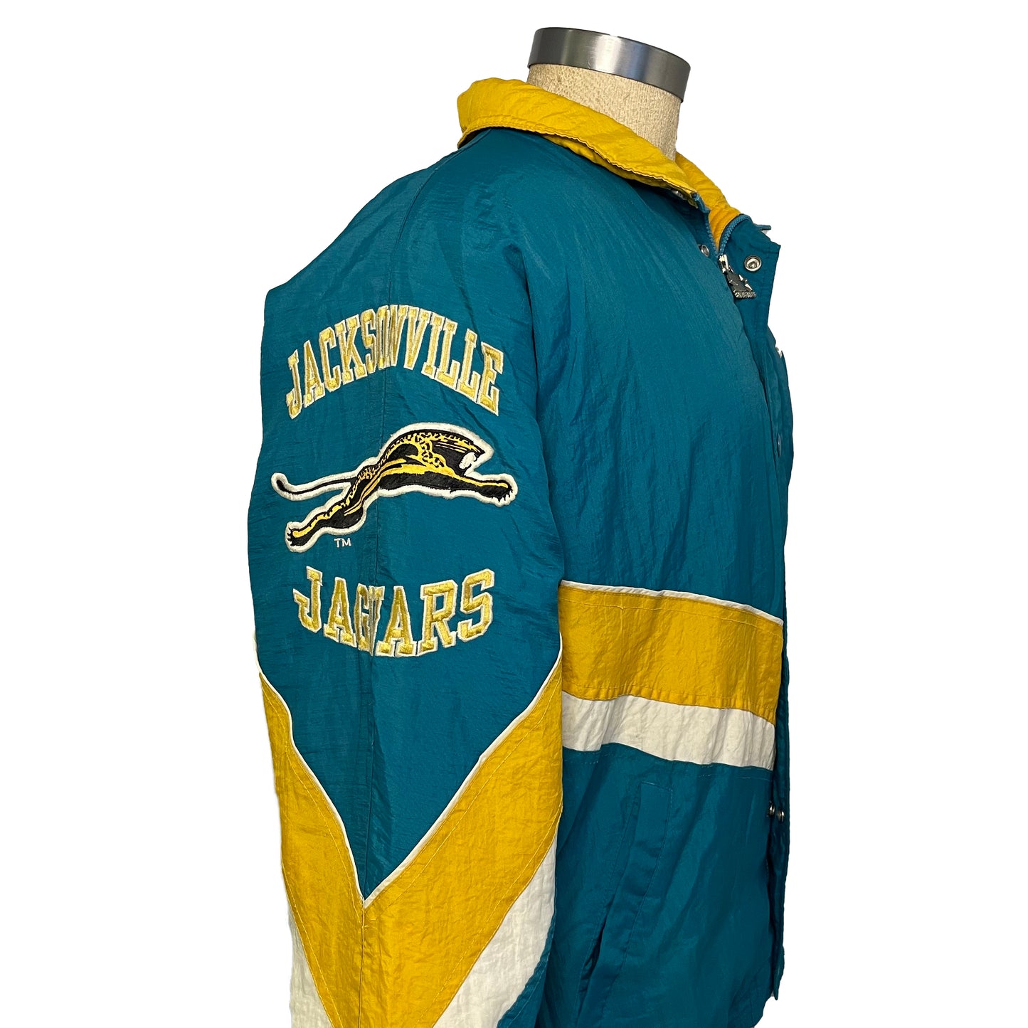 Vintage Jacksonville Jaguars banned logo STARTER jacket size XL