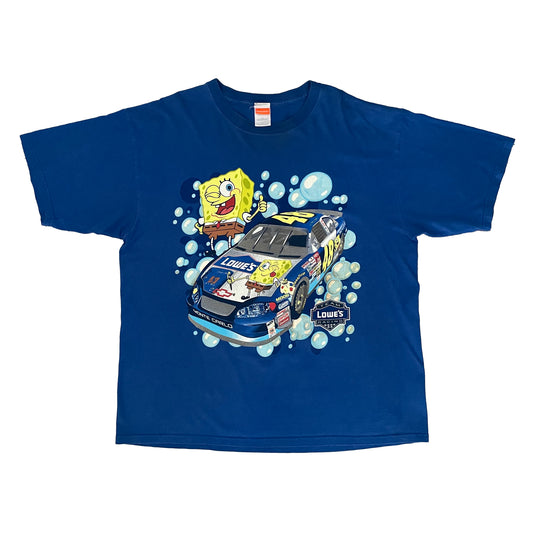 Jimmie Johnson 2003 Spongebob two-sided NASCAR shirt