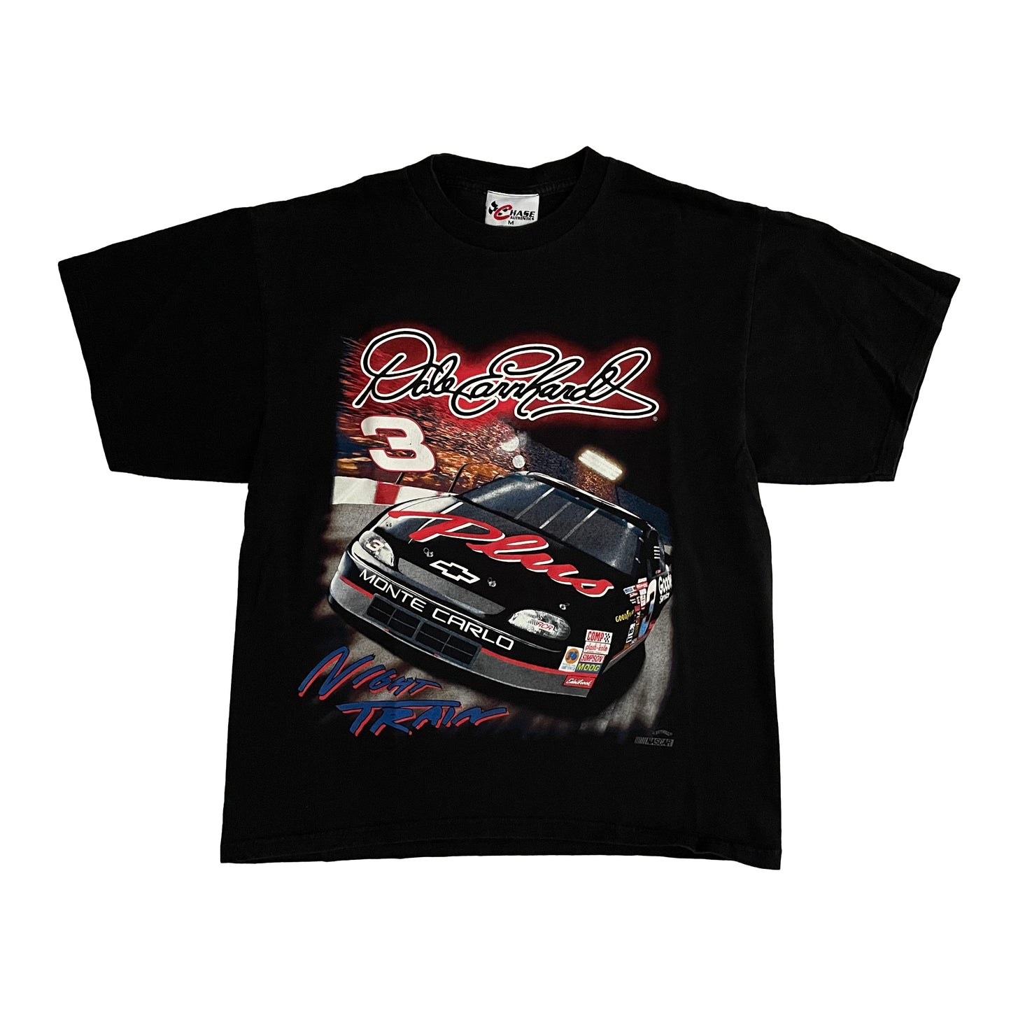 Dale Earnhardt NUTMEG Night Train two-sided NASCAR shirt