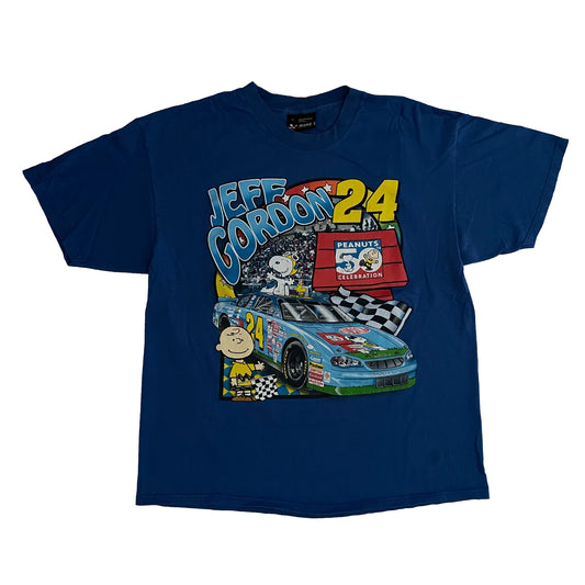 Jeff Gordon Peanuts two-sided NASCAR shirt