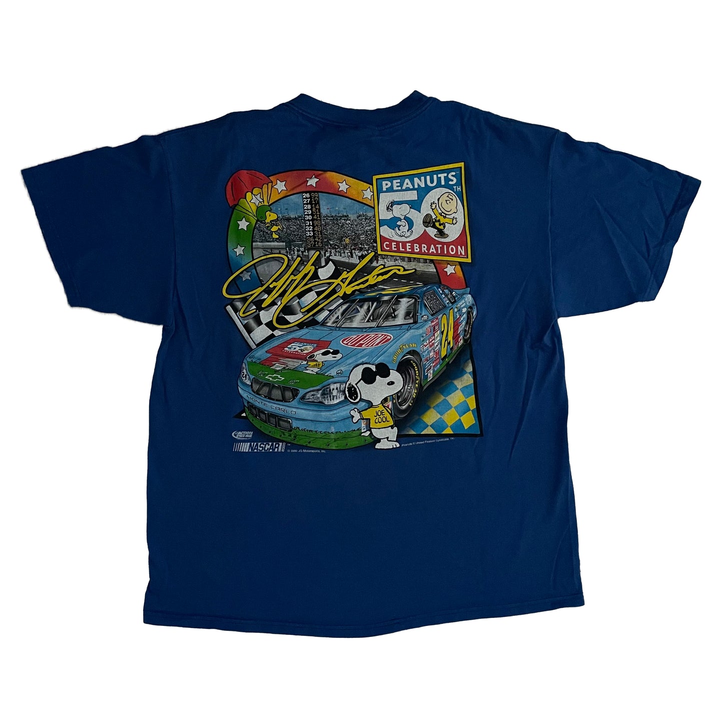 Jeff Gordon Peanuts two-sided NASCAR shirt