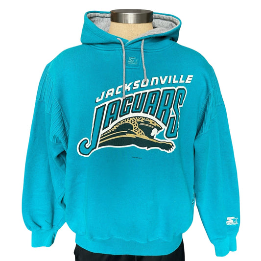 Vintage Jacksonville Jaguars 1993 banned logo STARTER hoodie size LARGE