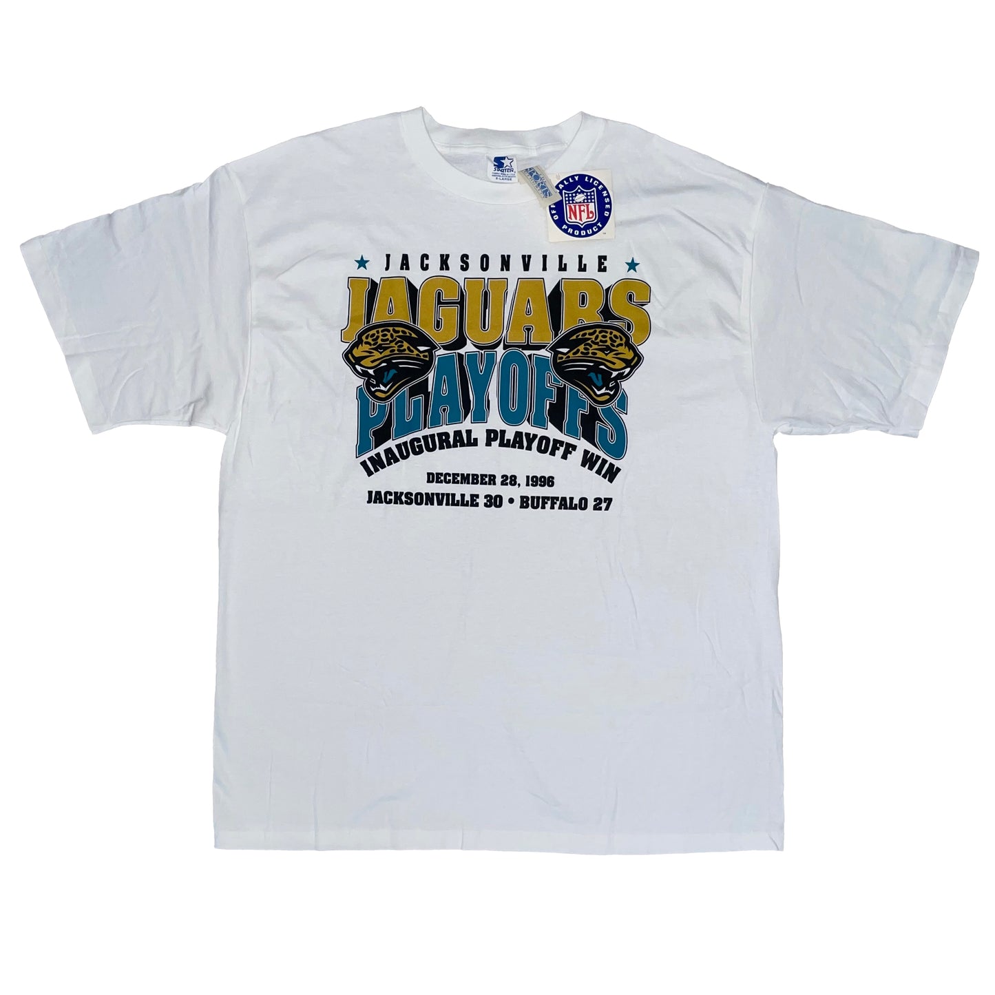 Jacksonville Jaguars 1996 Inaugural Playoff Win shirt XL
