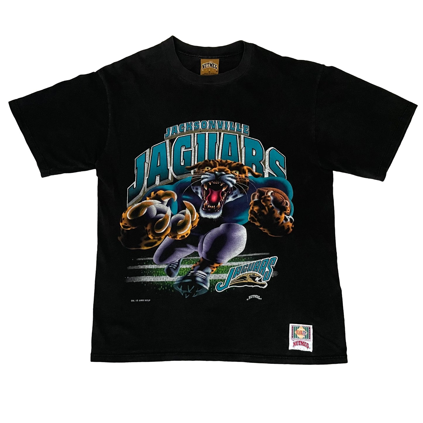 Jacksonville Jaguars 1993 Nutmeg banned logo shirt MEDIUM