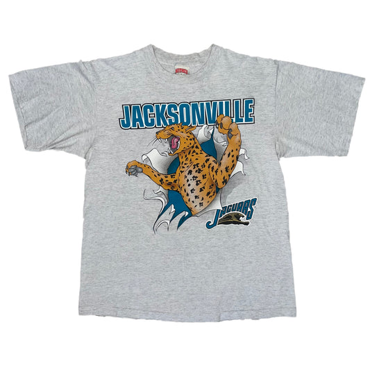 Jacksonville Jaguars TWO-SIDED 1993 Nutmeg banned logo shirt XL