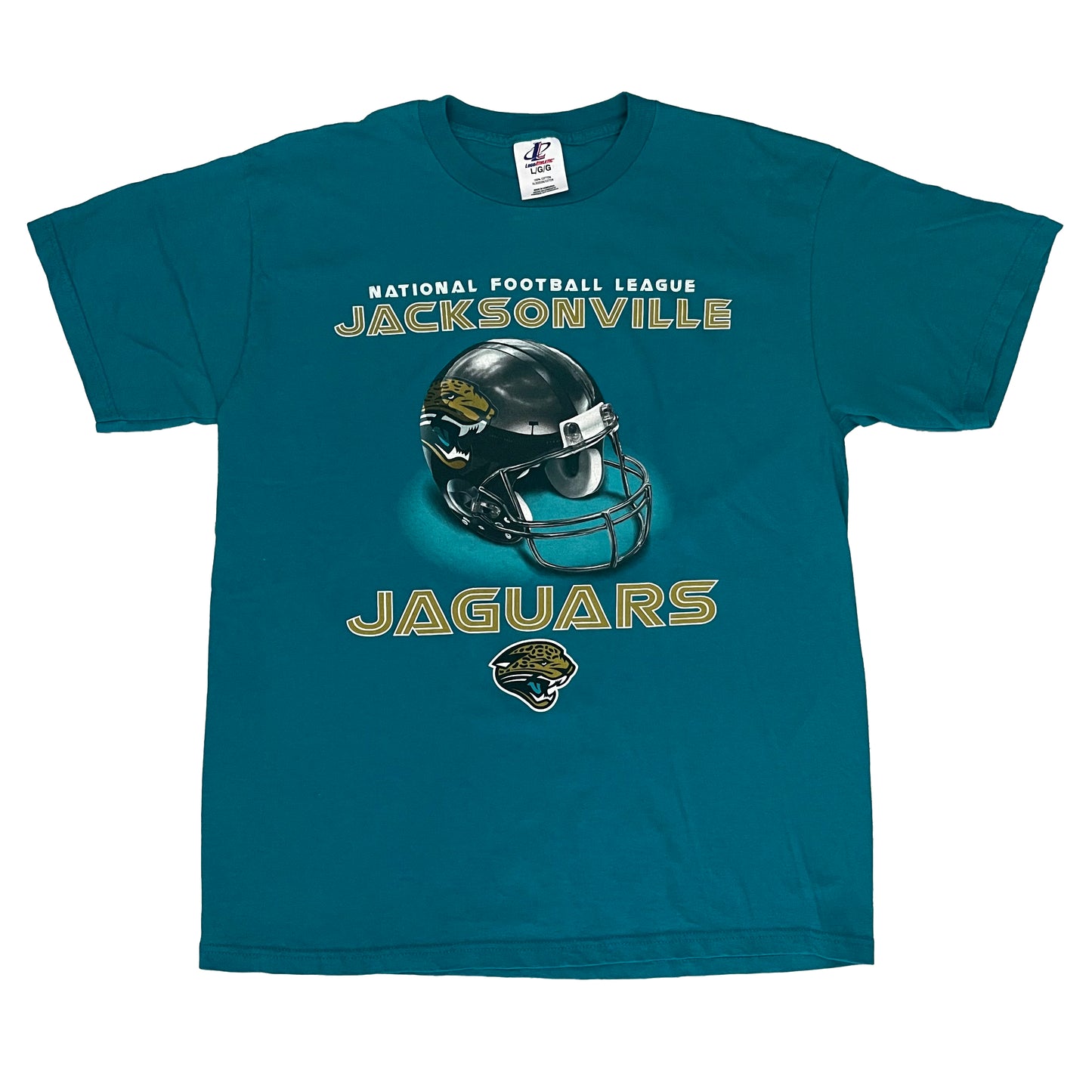 Jacksonville Jaguars helmet shirt LARGE