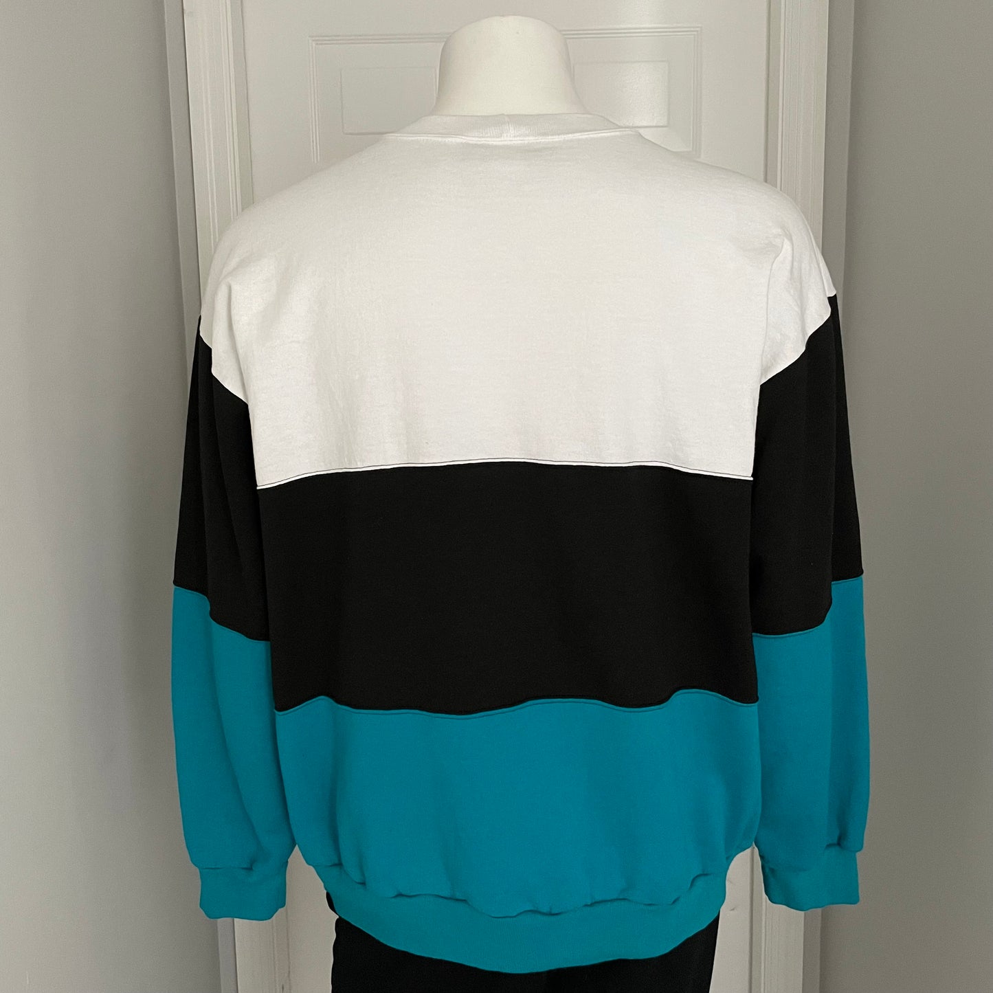 Vintage Jacksonville Jaguars 1994 banned logo color block sweatshirt size XL