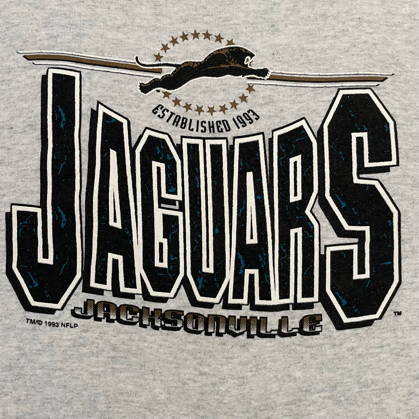 Vintage Jacksonville Jaguars 1993 banned logo sweatshirt size LARGE