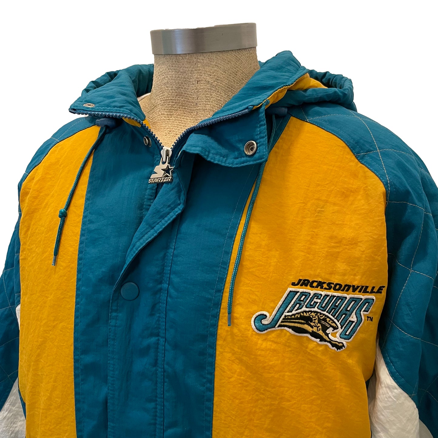 Jacksonville Jaguars STARTER banned logo puffer jacket size XL