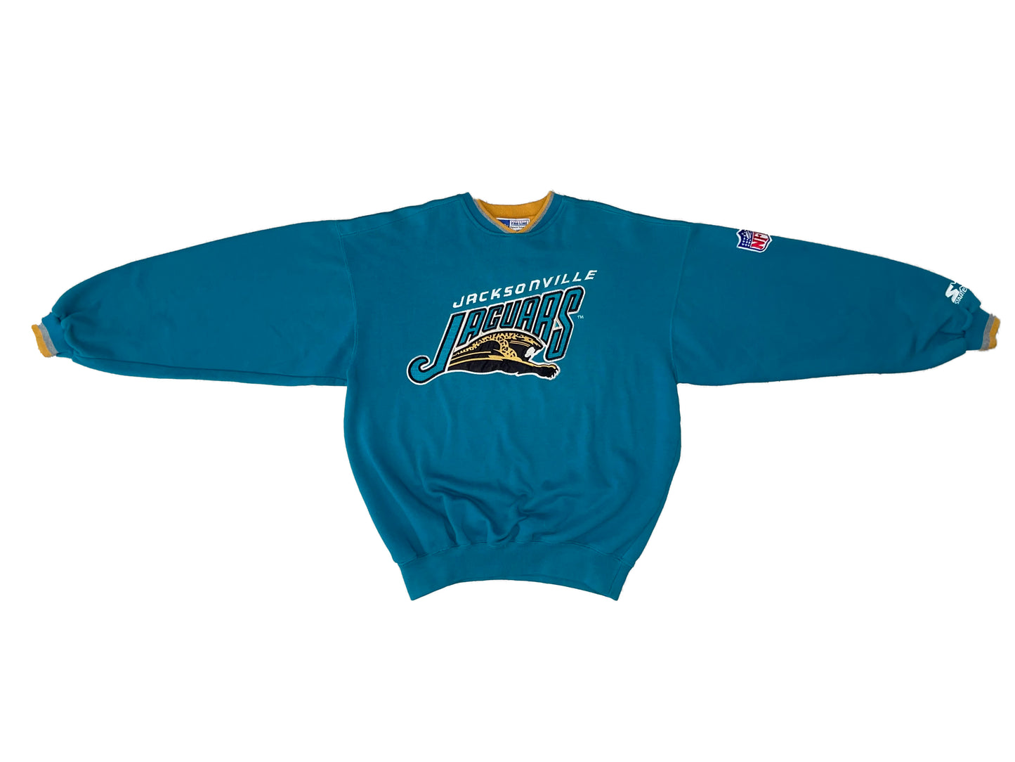 Jacksonville Jaguars EMBROIDERED Starter sweatshirt size MEDIUM