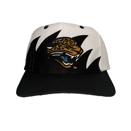 Vintage Jacksonville Jaguars Banned Logo Snapback Hat Cap Black Teal  90's