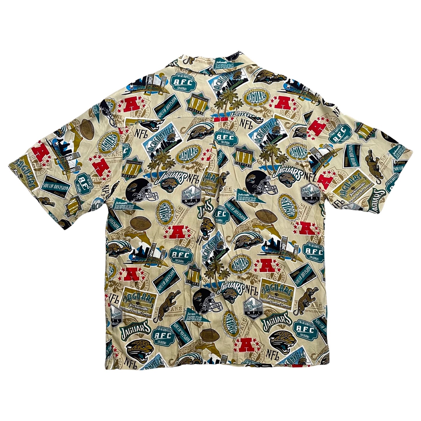 Jacksonville Jaguars DEADSTOCK Hawaiian shirt size LARGE
