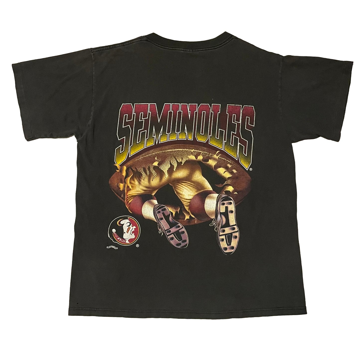 Florida State Seminoles FSU TWO SIDED NUTMEG shirt size LARGE