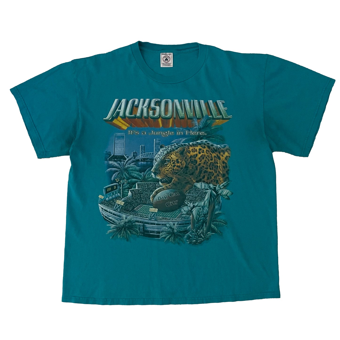 Jacksonville Jaguars Big Cat City shirt size LARGE