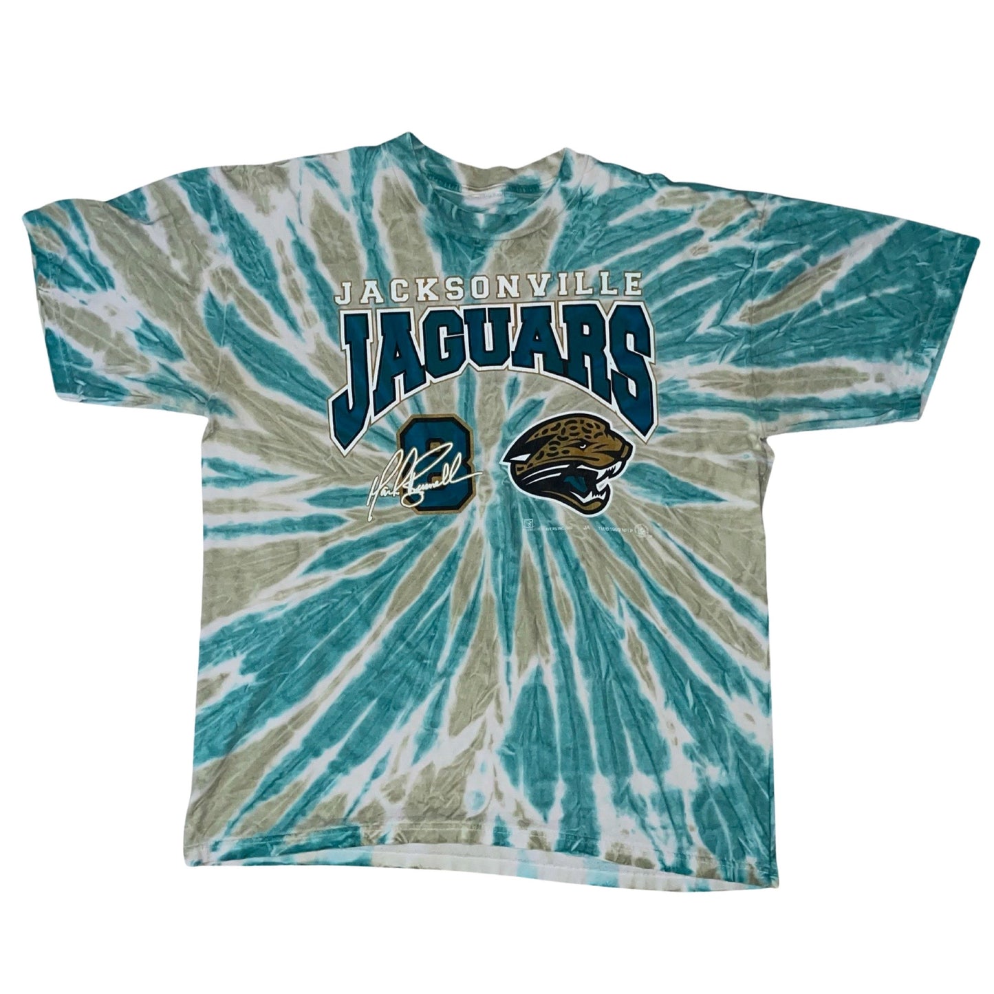 Jacksonville Jaguars TIE-DYE 1999 Mark Brunell shirt size XL