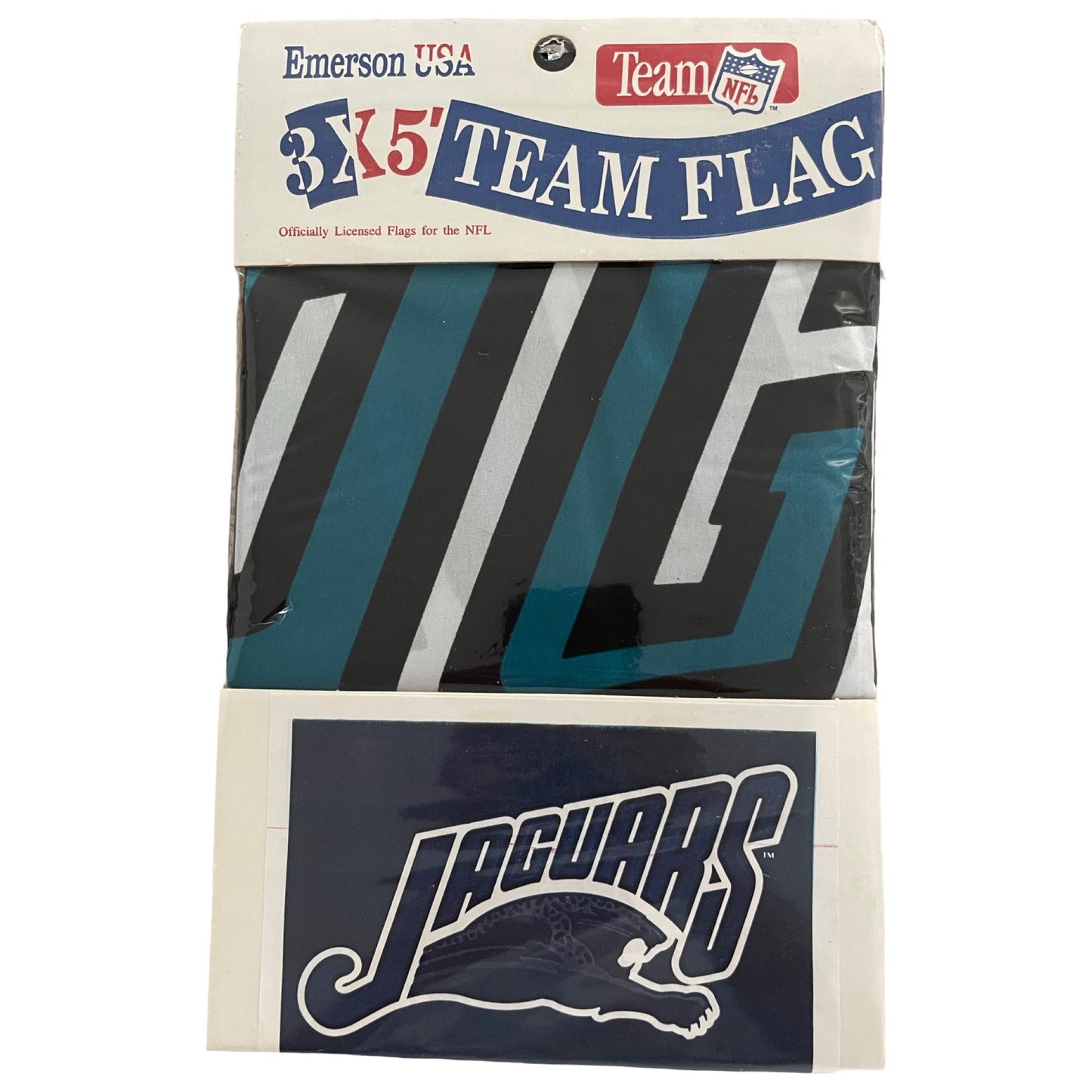 Vintage Jacksonville Jaguars banned logo flag