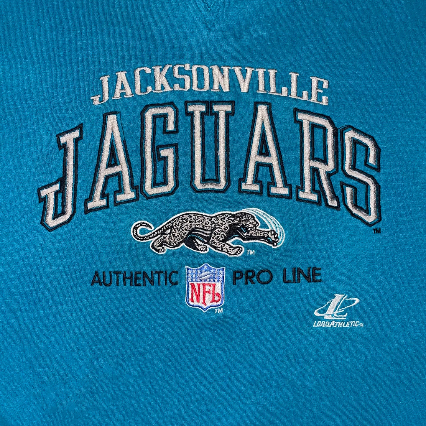 Vintage Jacksonville Jaguars Embroidered LOGO ATHLETIC sweatshirt size XL