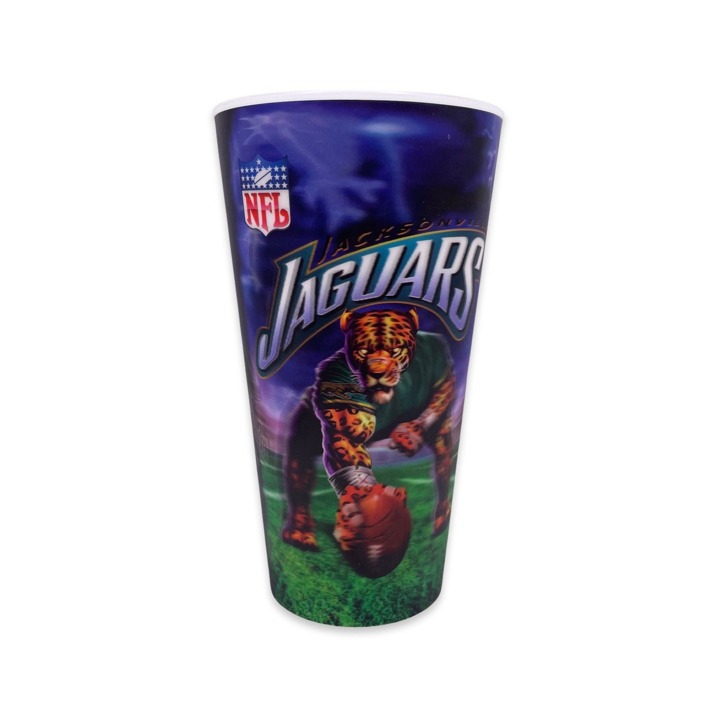 Vintage Jacksonville Jaguars DEADSTOCK Liquid Blue 3D plastic cups (4 PACK)