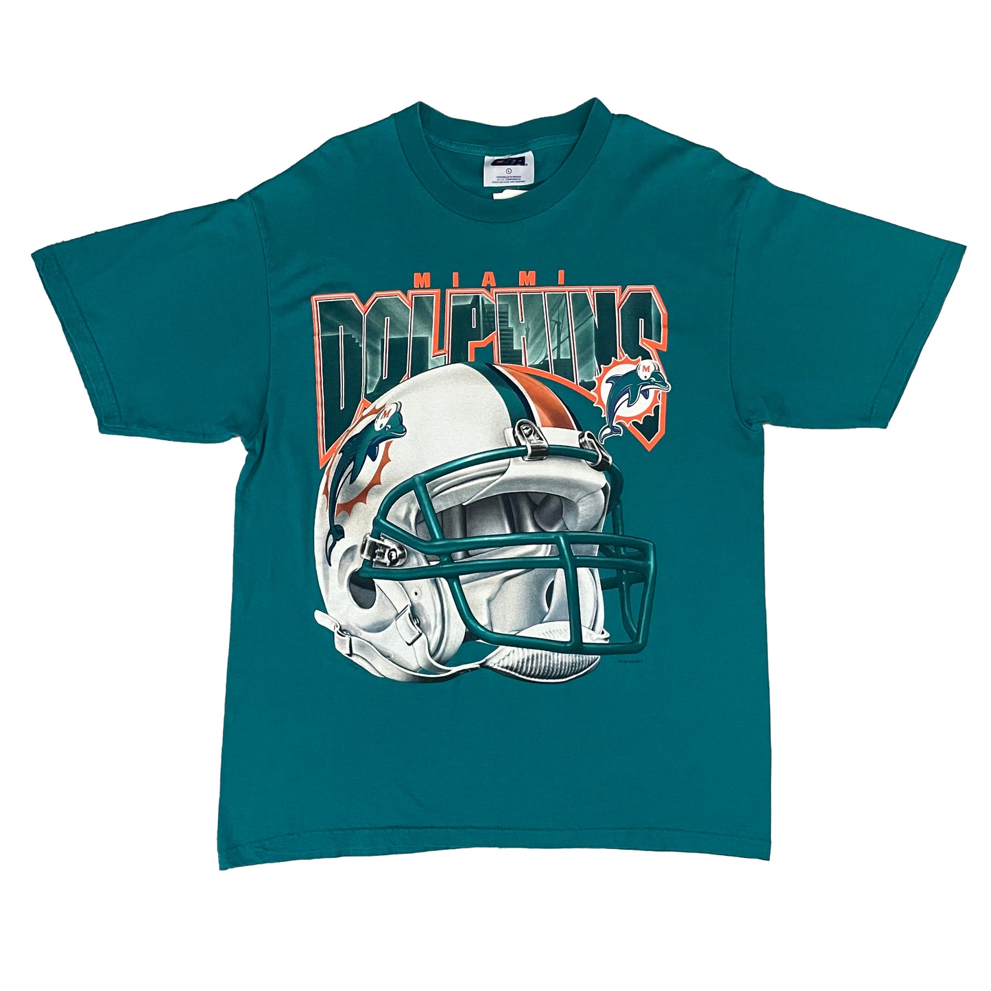 Vintage Miami Dolphins helmet shirt size LARGE