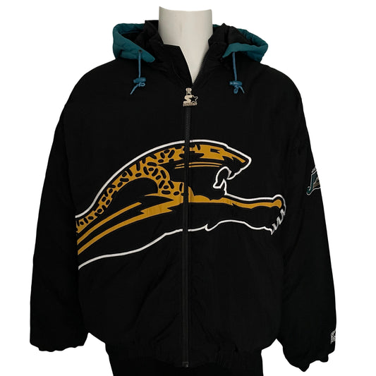 Vintage Jacksonville Jaguars SUPER RARE banned logo STARTER jacket size XL