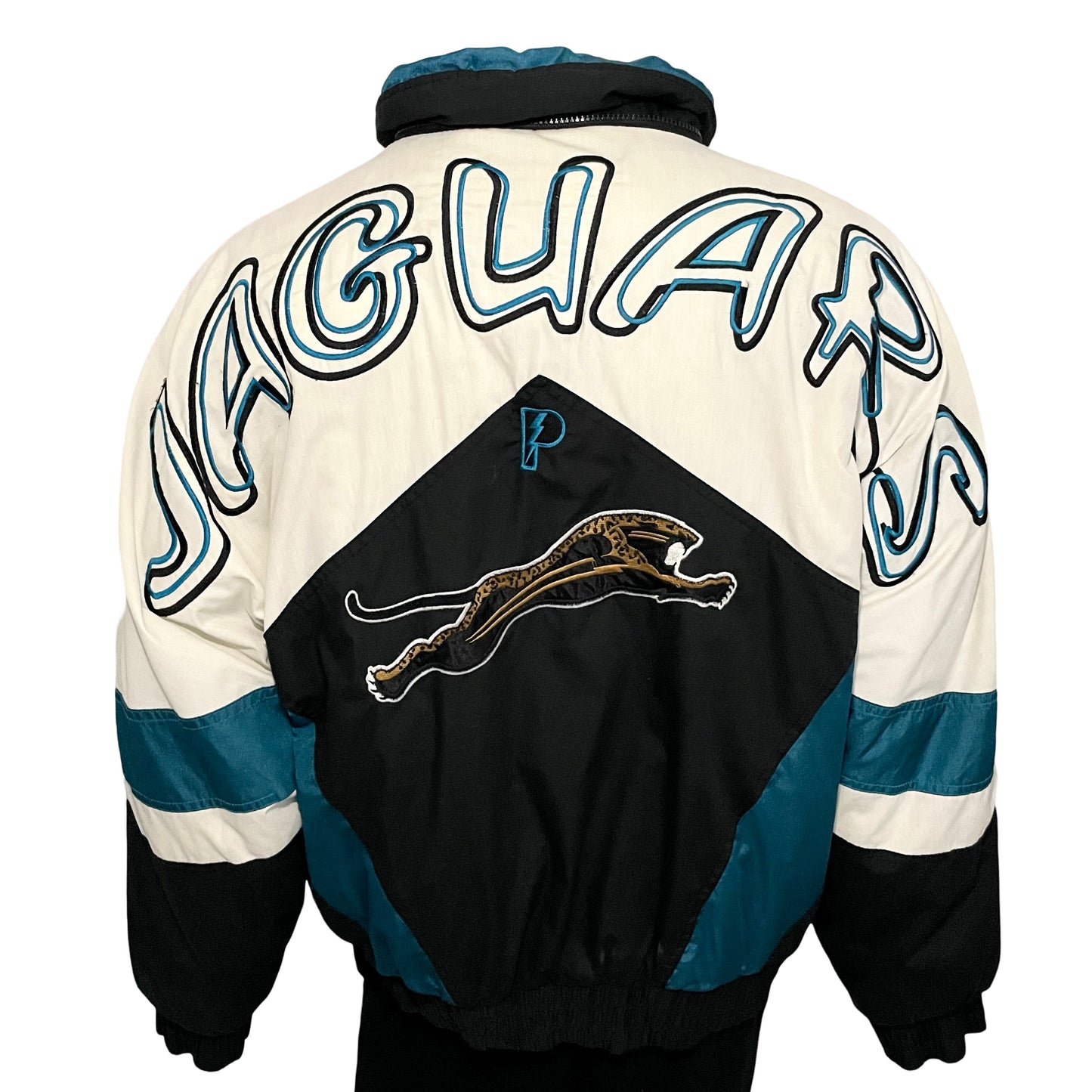 Vintage Jacksonville Jaguars banned logo PRO PLAYER by Daniel Young jacket size LARGE