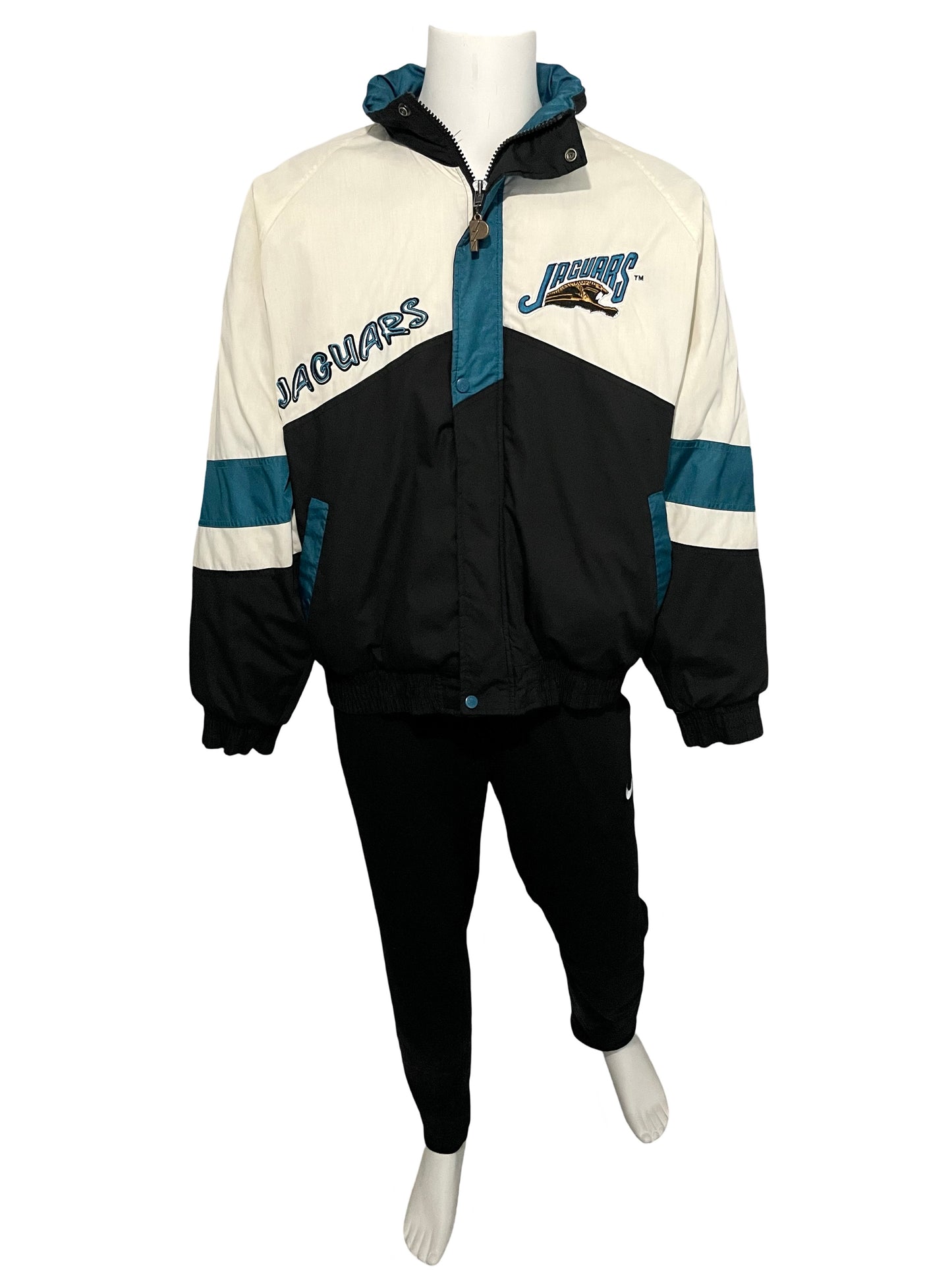 Vintage Jacksonville Jaguars banned logo PRO PLAYER by Daniel Young jacket size LARGE