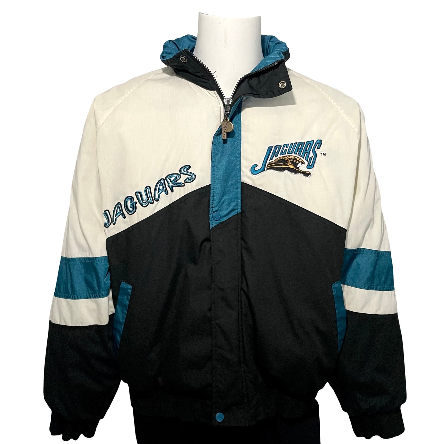 Vintage Jacksonville Jaguars banned logo PRO PLAYER by Daniel Young jacket size LARGE