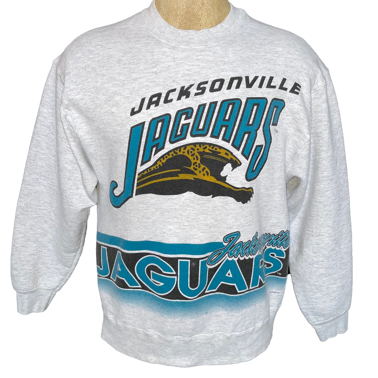 Vintage Jacksonville Jaguars 1994 TWO-SIDED banned logo SALEM sweatshirt size MEDIUM