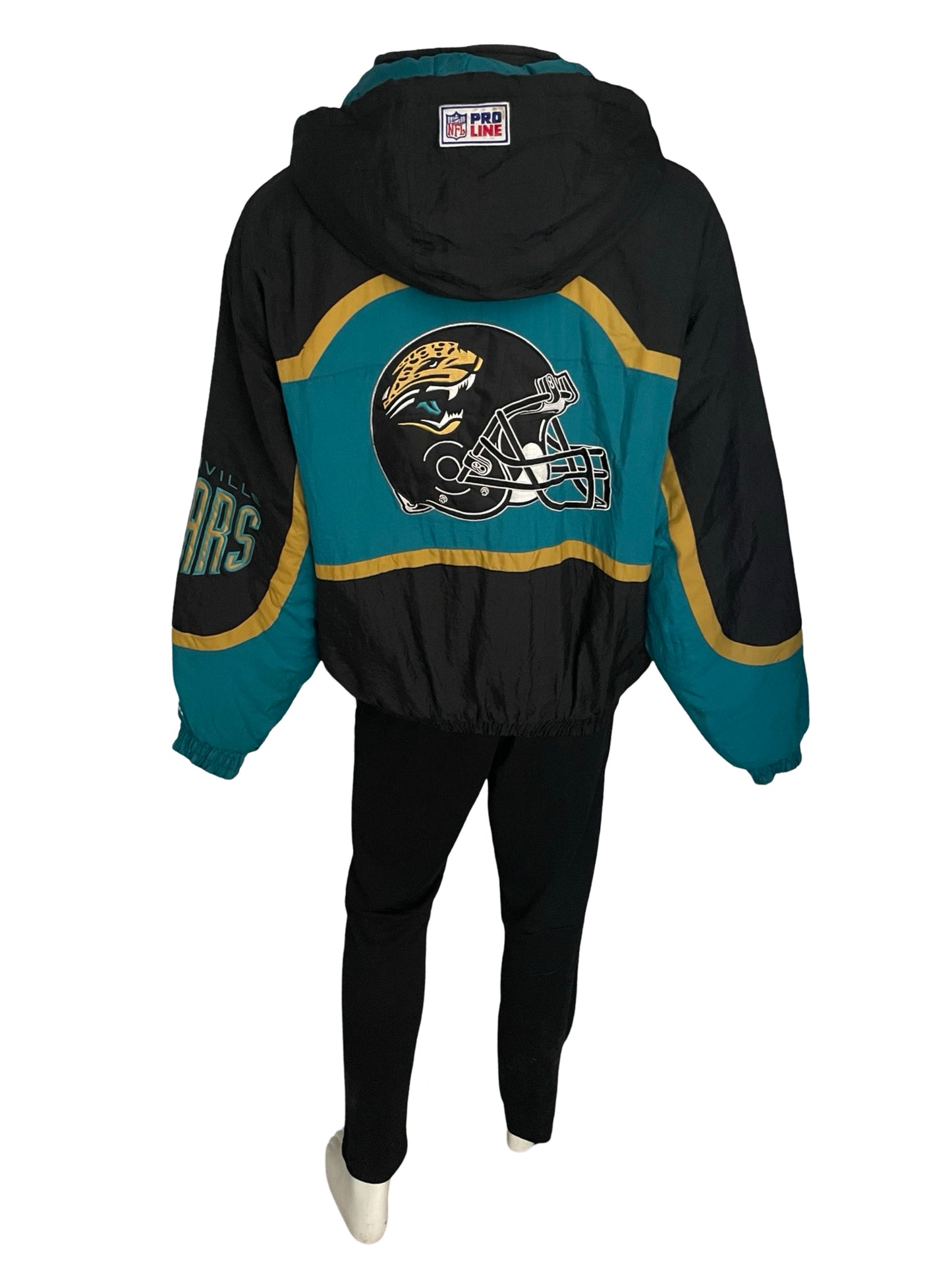 Vintage Jacksonville Jaguars LOGO ATHLETIC puffer jacket size LARGE