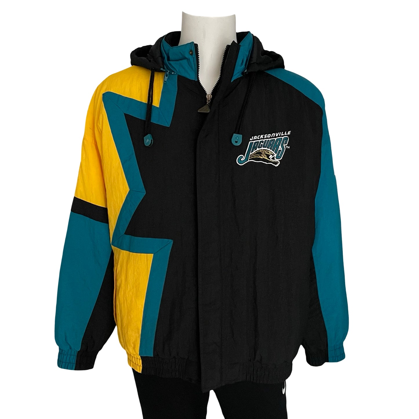 Vintage Jacksonville Jaguars RARE banned logo APEX jacket size XL