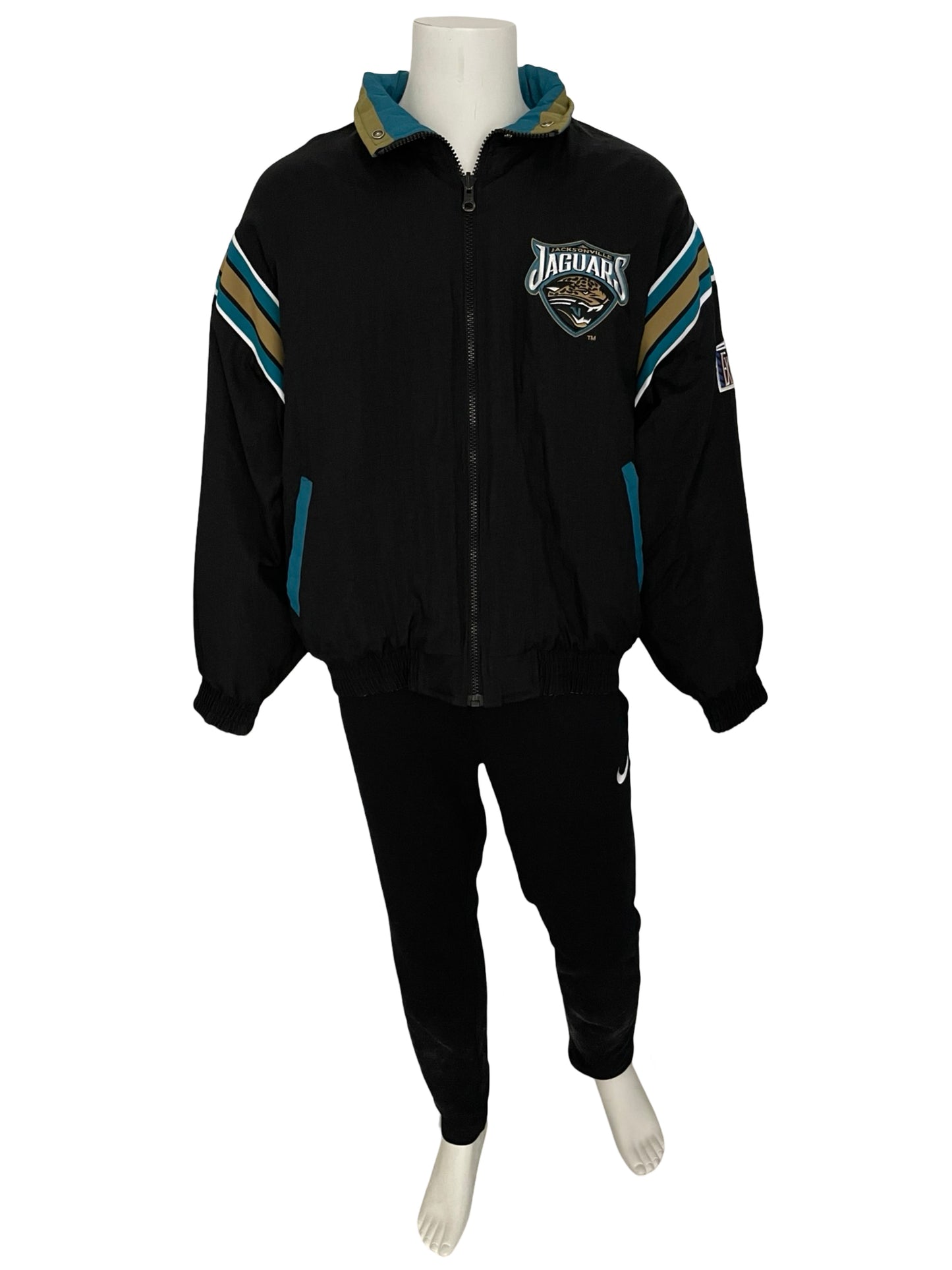 Vintage Jacksonville Jaguars REVERSIBLE jacket size LARGE