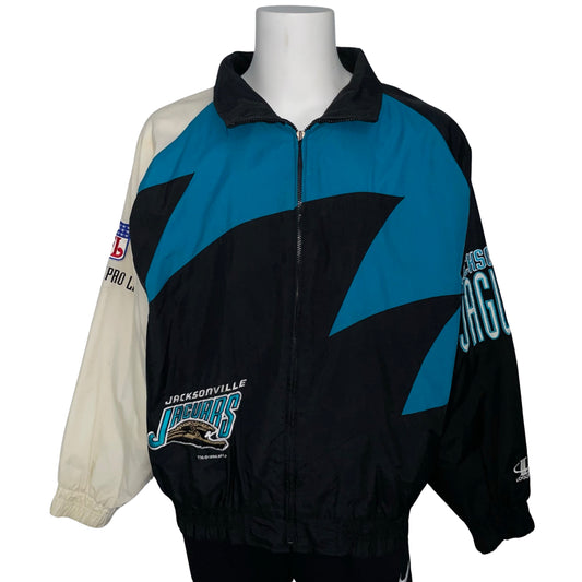 Vintage Jacksonville Jaguars LOGO ATHLETIC "Sharktooth" windbreaker size XL