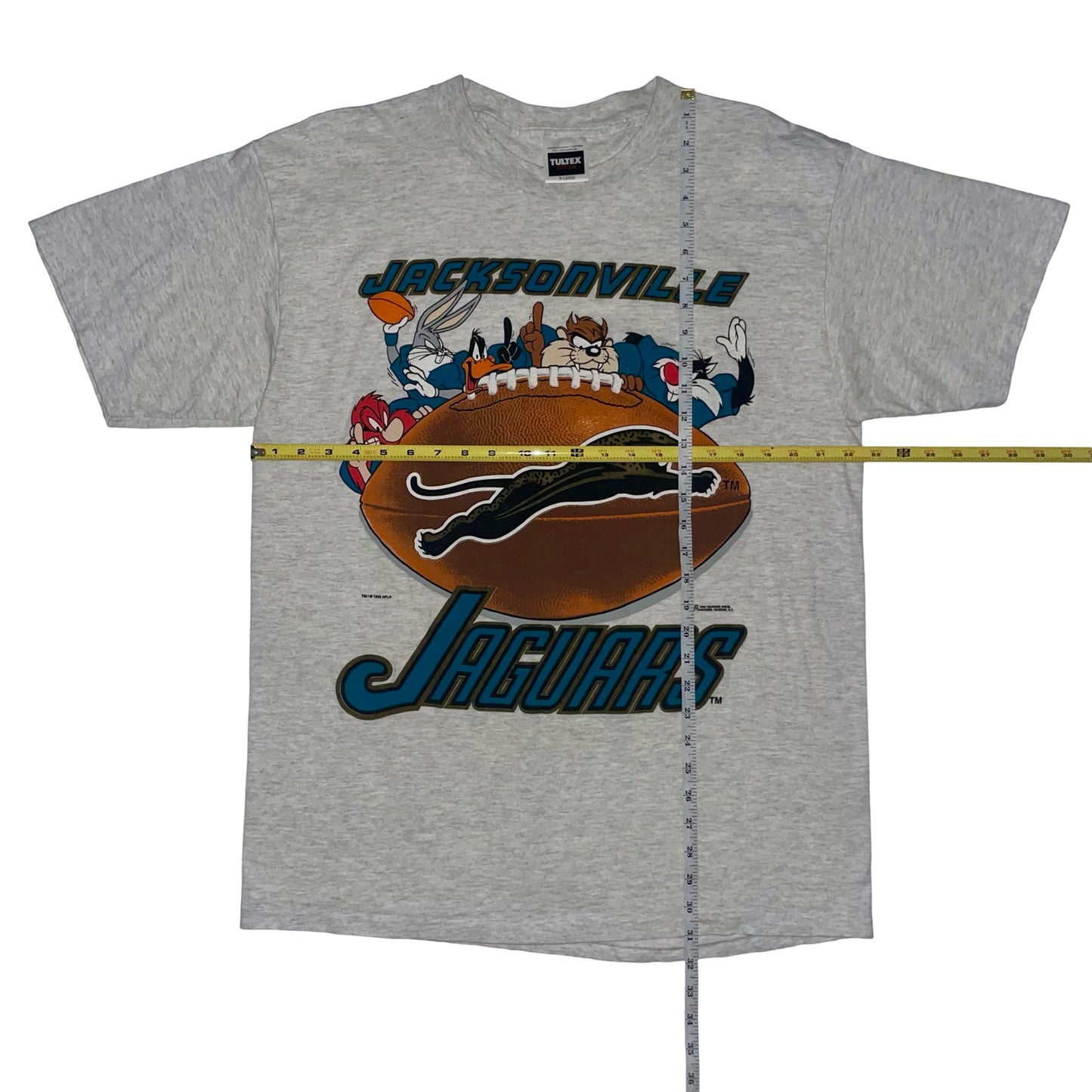 Vintage Jacksonville Jaguars 1993 banned logo Looney Tunes shirt size XL