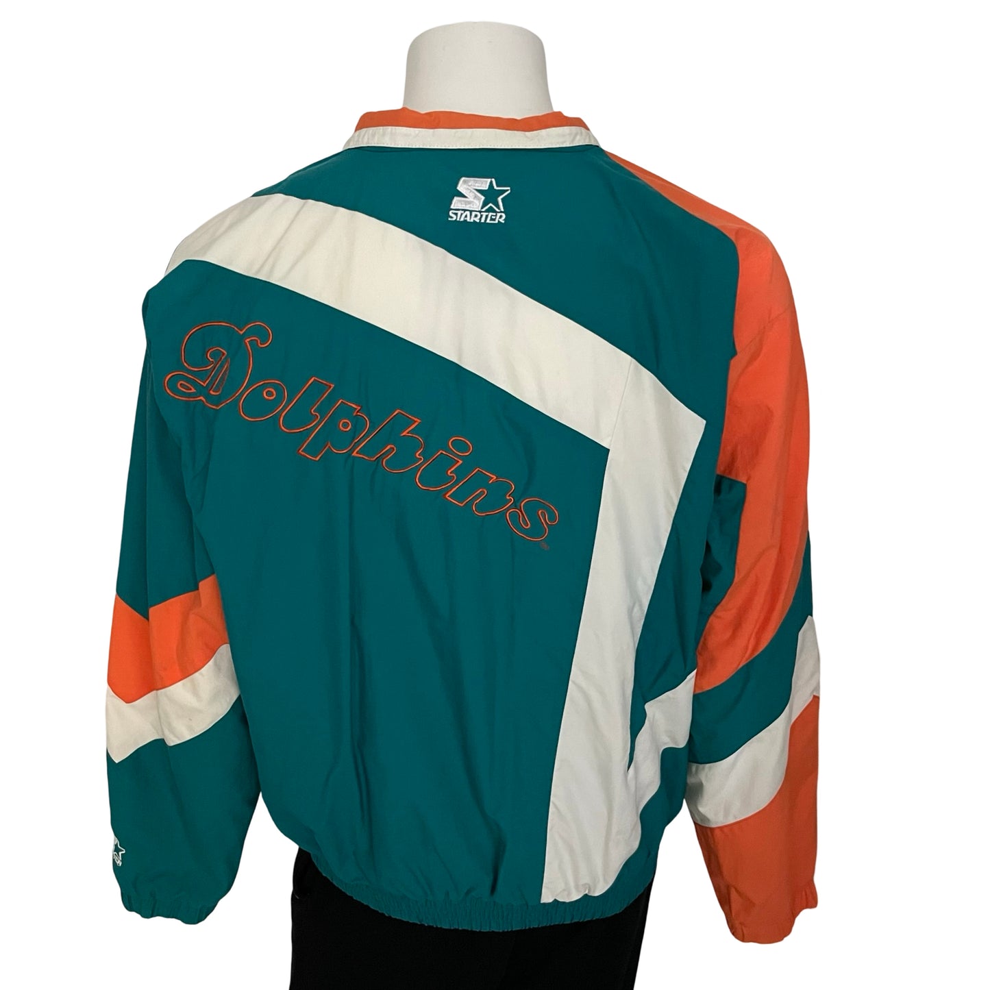 Vintage Miami Dolphins STARTER windbreaker jacket size LARGE